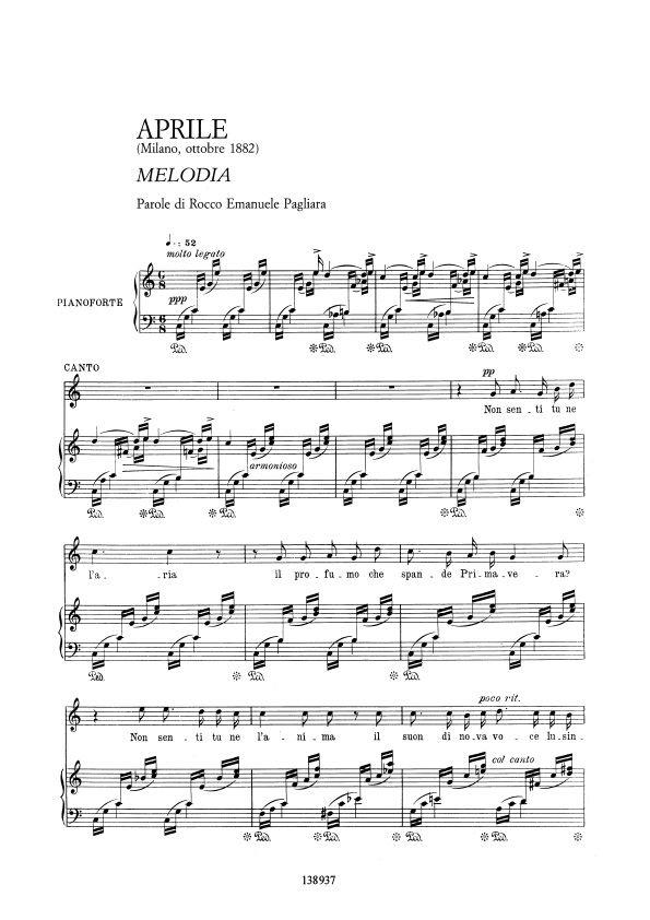 Cantolopera: Celebri Romanze Vol. 1 - pro zpěv a klavír